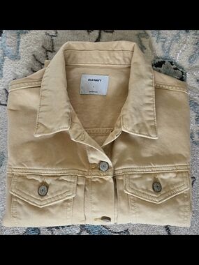 Old Navy Beige/Tan Twill Jacket